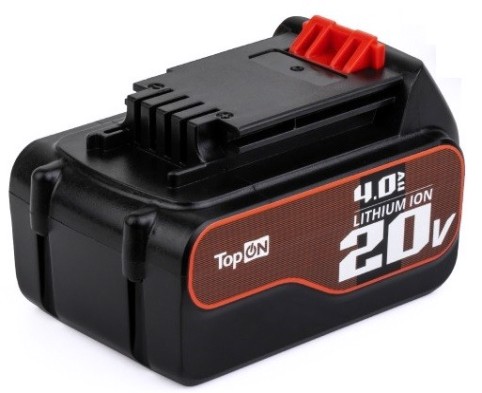 Аккумулятор TopON для Black Decker 20В 4.0ah (li-ion) [TOP-PTGD-BD-20-4.0]