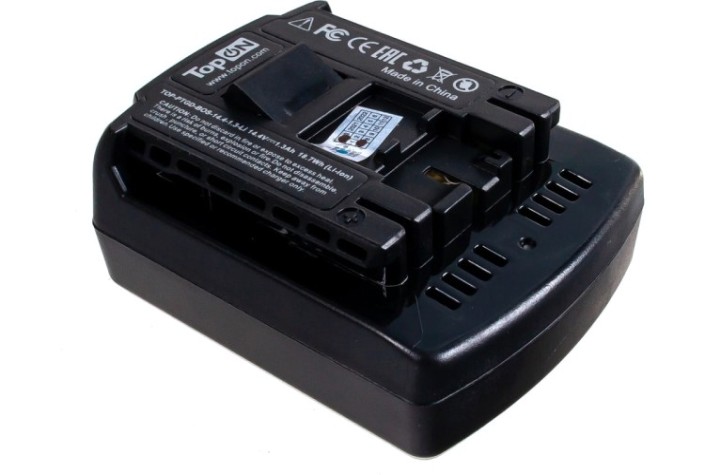 Аккумулятор TopON для Bosch 14.4В, 1.3Ah (Li-Ion) [TOP-PTGD-BOS-14.4-1.3-Li]