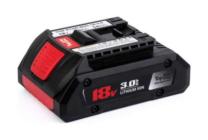 Аккумулятор TopON для Bosch 18В 3.0ah (li-ion) [TOP-PTGD-BOS-18-3.0]