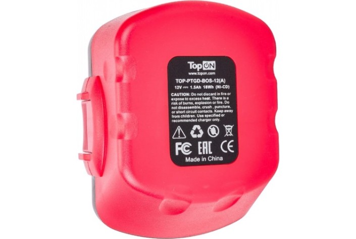 Аккумулятор TopON для Bosch GDR 12В, 1.5Ah (Ni-Cd) [TOP-PTGD-BOS-12(A)]