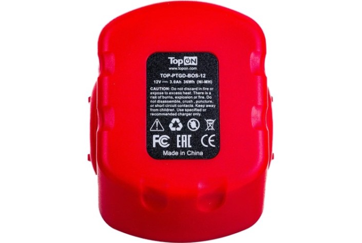 Аккумулятор TopON для Bosch GDR 12В, 3.0Ah (Ni-Mh) [TOP-PTGD-BOS-12]