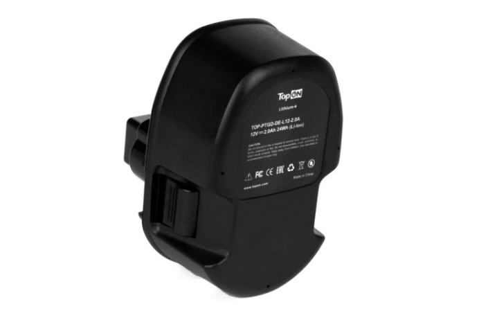 Аккумулятор TopON для DeWalt DC 12В, 2.0Ah Lithium+ (Li-ion) [TOP-PTGD-DE-L12-2.0A]