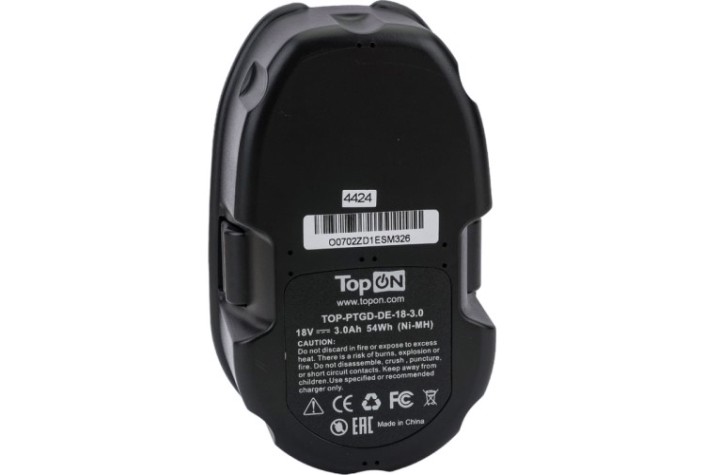 Аккумулятор TopON для DeWalt DE 18В, 3.0Ah (Ni-Mh) [TOP-PTGD-DE-18-3.0]