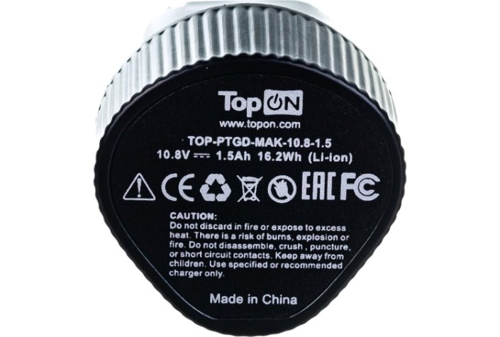 Аккумулятор TopON для Makita BL1013 10.8В, 1.5Ah (Li-Ion) [TOP-PTGD-MAK-10.8-1.5]