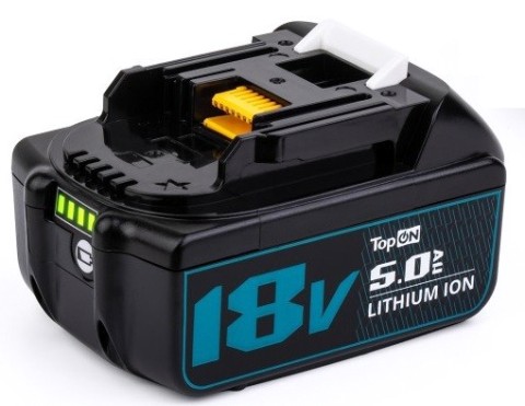 Аккумулятор TopON для Makita BL1850B 18В, 5.0Ah (Li-Ion) [TOP-PTGD-MAK-18-5.0]