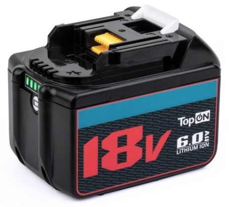 Аккумулятор TopON для Makita BL1860B 18В, 6.0Ah (Li-Ion) [TOP-PTGD-MAK-18-6.0]