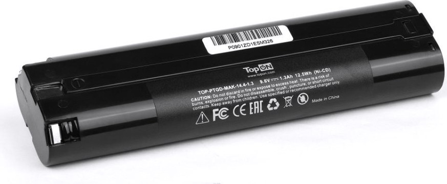 Аккумулятор TopON для Makita DA 9.6В, 1.3Ah (Ni-Cd) [TOP-PTGD-MAK-9.6-1.3]