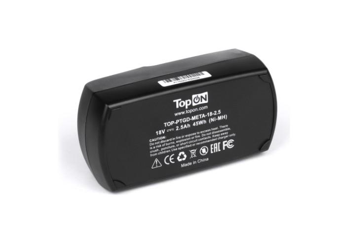 Аккумулятор TopON для Metabo 18В, 2.5Ah (Ni-MH) [TOP-PTGD-META-18-2.5]