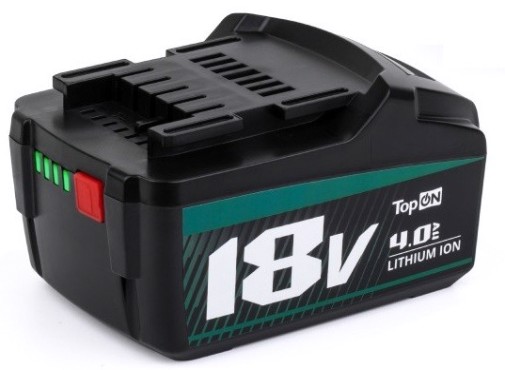 Аккумулятор TopON для Metabo 18В, 4.0Ah (Li-Ion) [TOP-PTGD-MET-18-4.0]