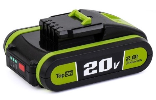 Аккумулятор TopON для Worx 20В, 2.0Ah (Li-Ion) [TOP-PTGD-WX-20-2.0]