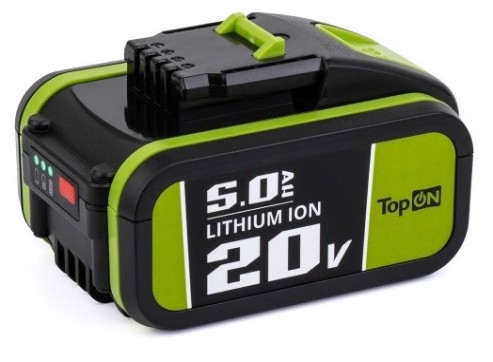 Аккумулятор TopON для Worx 20В, 5.0Ah (Li-Ion) [TOP-PTGD-WX-20-5.0]