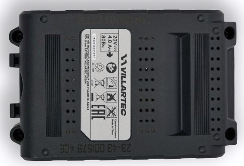 Аккумулятор VILLARTEC AS204 20V 4.0 Ач. Li-Ion Аккумулятор VILLARTEC AS204 20V 4.0 Ач. Li-Ion