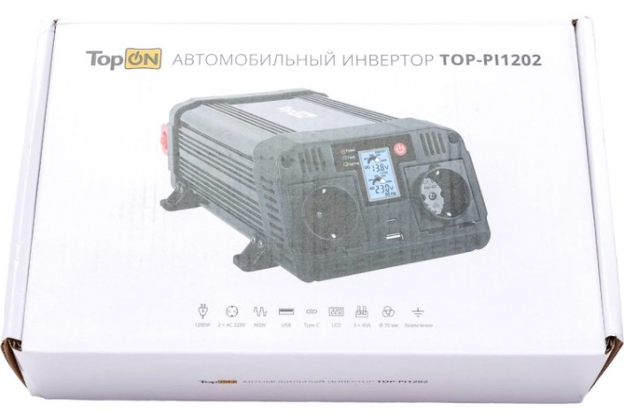 Автомобильный инвертор TopON TOP-PI1202