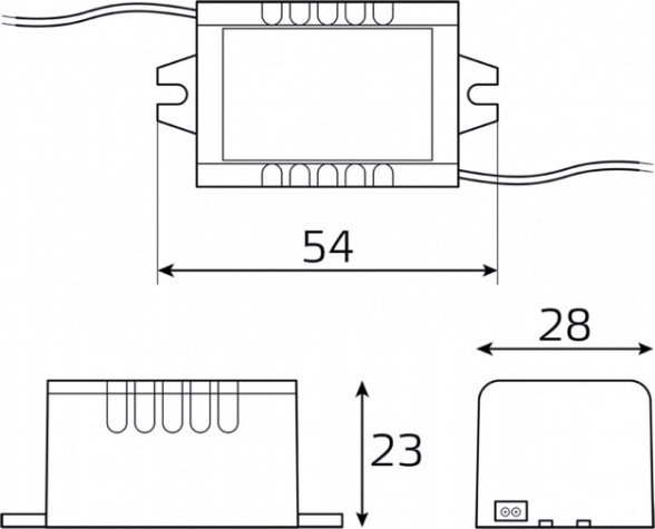 Блок питания GAUSS BT520 basic 12v 5w ip67 Блок питания GAUSS BT520 basic 12v 5w ip67