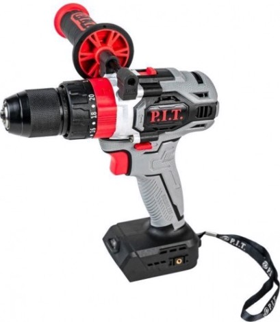 Дрель-шуруповерт аккумуляторная P.i.t. PSB20H-13B ударная бесщеточная solo без АКБ и ЗУ