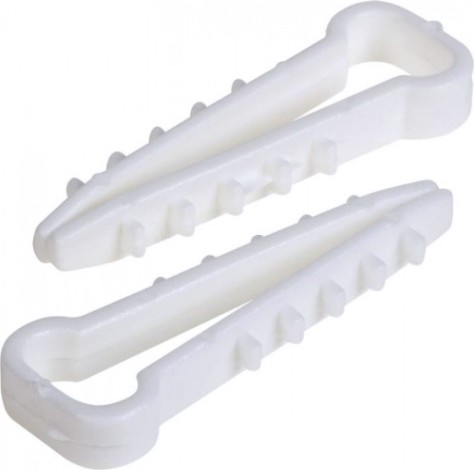 Дюбель-хомут Proconnect 5-10 мм (уп.10 шт.), белый, прямоугольный [07-4611-9]