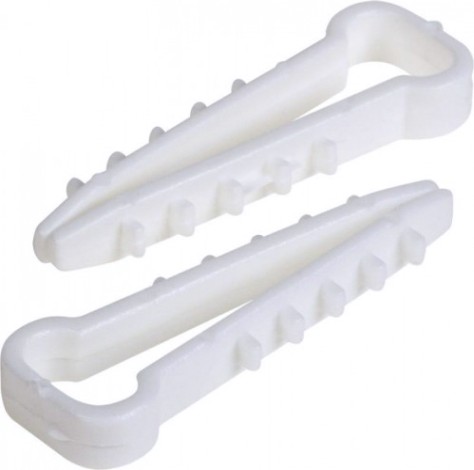 Дюбель-хомут Proconnect 5-10 мм (уп.100 шт.), белый, прямоугольный [07-4611]