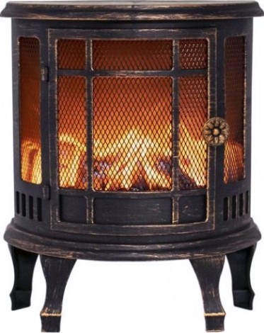 Электрокамин Neon-Night Винтаж мини с эффектом живого огня 24,8х12,7х30 см, бронзовый [511-023]