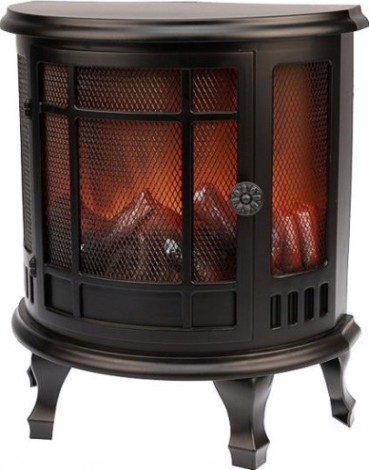 Электрокамин Neon-Night Винтаж мини с эффектом живого огня 24,8х12,7х30 см, черный [511-022]