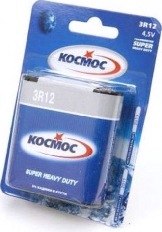 Элемент питания батарейка КОСМОС 3R12 Космос в шринке [KOC3R12]