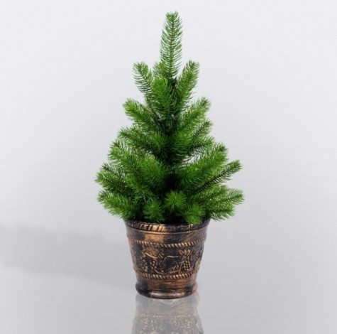 Елочка Neon-Night в пластиковом горшке 45см, литая [533-334]