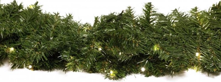 Еловый шлейф Neon-Night 2,7 м теплое белое свечение 80 LED [307-115]