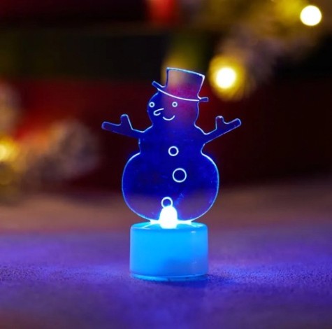 Фигура светодиодная Neon-Night 501-043 Снеговик в шляпе 2D на подстав