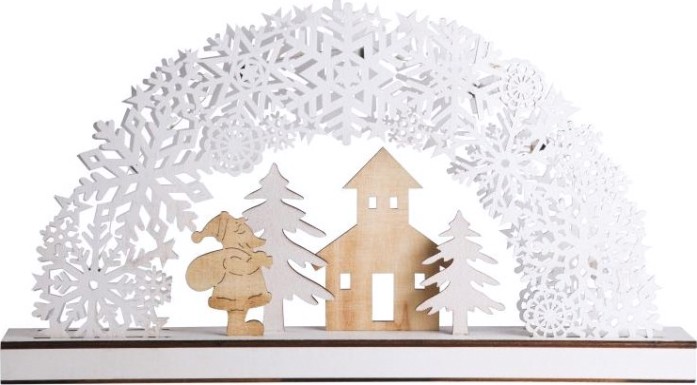 Фигурка деревянная Neon-Night Рождественская сказка с подсветкой 44,5x6x24 см [504-021]