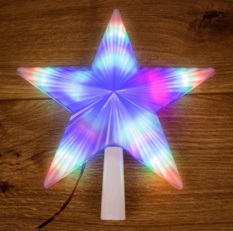 Фигурка светодиодная Neon-Night "Звезда на елку" RGB, 31 LED, 22 см [501-001]