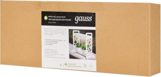 Фитосветильник GAUSS MG003 "cobweb" светодиодный для растений, с адаптером 24 Фитосветильник GAUSS MG003 "cobweb" светодиодный для растений, с адаптером 24