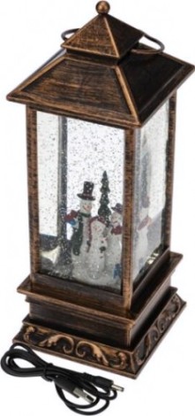 Фонарь декоративный Neon-Night с эффектом снегопада и подсветкой Новый год [501-161]