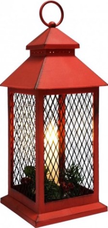 Фонарь декоративный Neon-Night со свечкой 13,5х13,5х30,5 см, теплый белый [513-041]