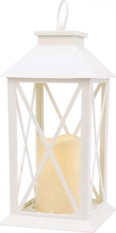 Фонарь декоративный Neon-Night со свечкой 14х14х29 cм, теплый белый [513-046]