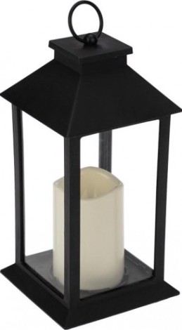 Фонарь декоративный Neon-Night со свечкой 14x14x29 см, теплый белый [513-045]