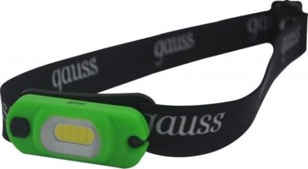Фонарь GAUSS GFL408 налобный 3w 150lm li-ion 300mah led [GF408]