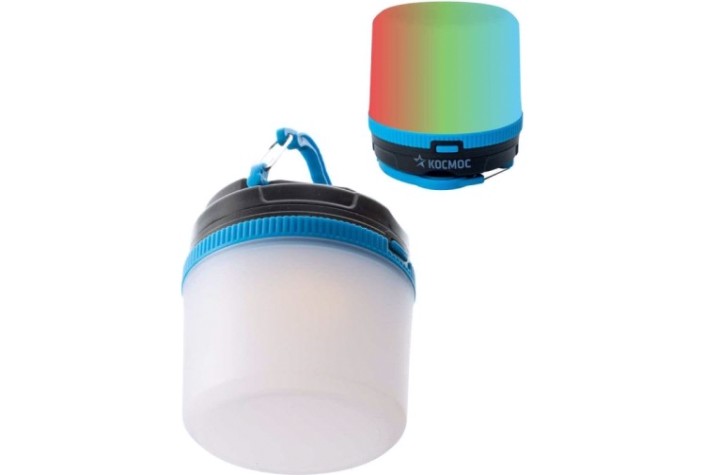 Фонарь кемпинговый КОСМОС KOC602B походный теплый свет + мультиколор