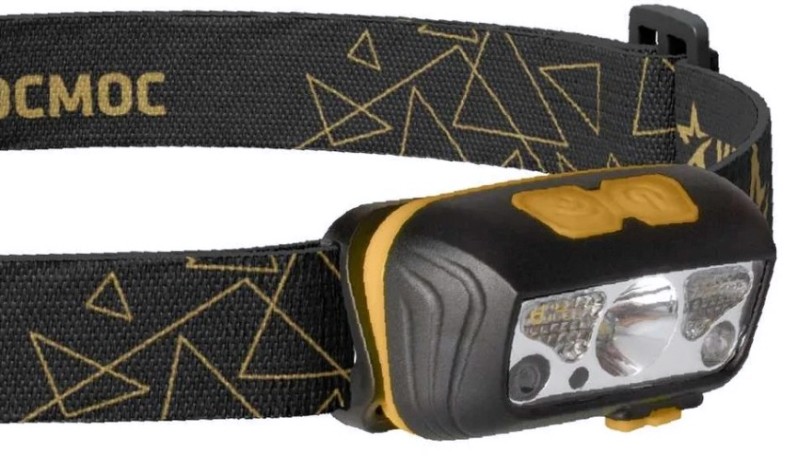 Фонарь налобный КОСМОС KOC505Lit аккумуляторный, сенсорный, 2 Bт XPE + 2Bт SMD