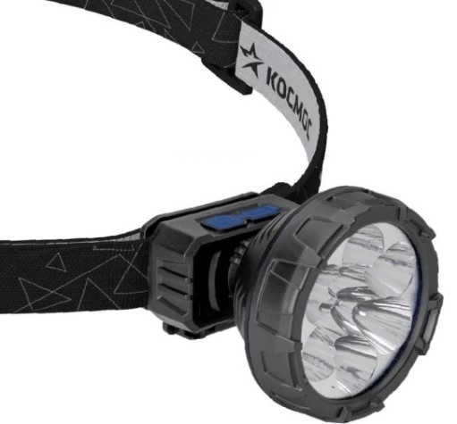 Фонарь налобный КОСМОС KOC513Lit аккумуляторный, 2 Bт SMD LED, Li-ion 14500