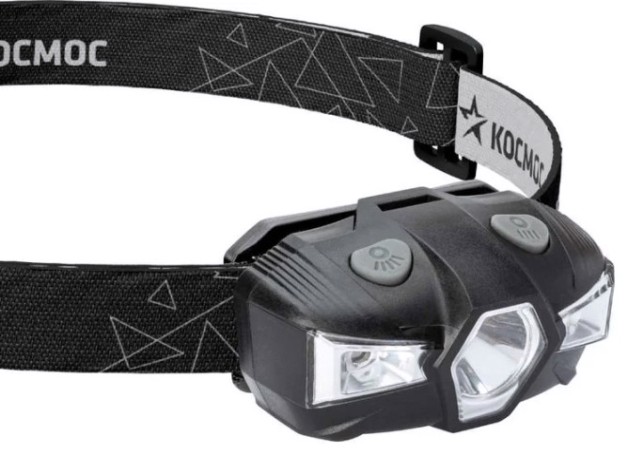 Фонарь налобный КОСМОС KOC517B 1 Bт LED + красный свет, 1xAA (R6)