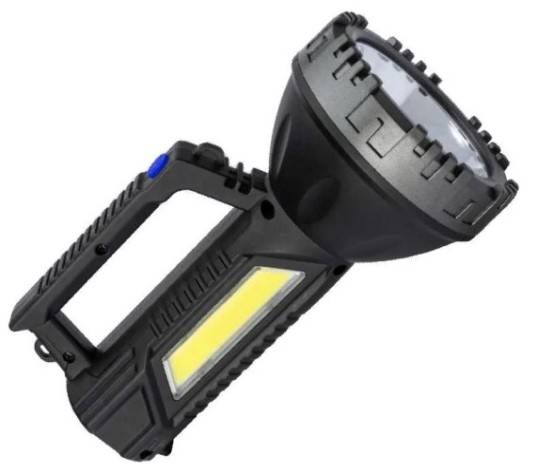 Фонарь-прожектор КОСМОС KOC904Lit ручной аккумуляторный, 3 Bт + 3 Bт COB, Li-ion