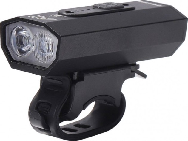 Фонарь велосипедный GLANZEN BFL-1000-BK08 светодиодный аккумуляторный USB