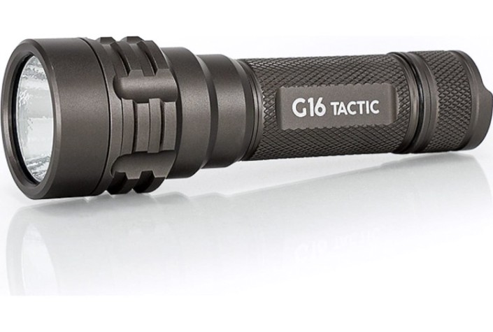 Фонарь ЯРКИЙ ЛУЧ G16 TACTIC Luminus SST-40 5реж [4606400106418]