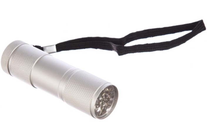 Фонарь ЯРКИЙ ЛУЧ L-903B алюмин. корпус, 9 светодиодов [4606400030652]