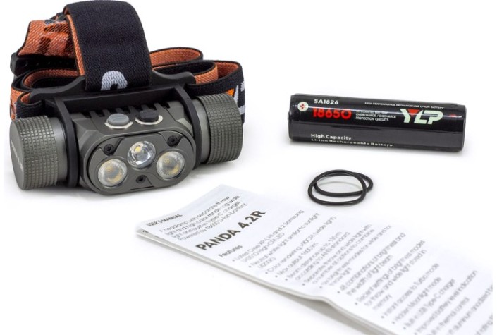 Фонарь ЯРКИЙ ЛУЧ PANDA 4.2R YLP налобный CREE XP-L HI +2 Sams.LH351D High-CRI [4606400012023]