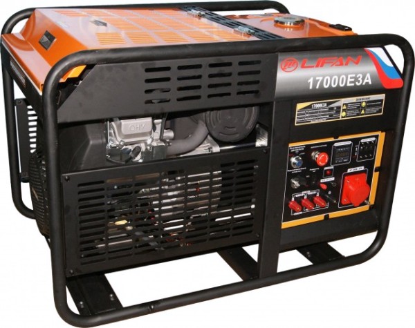 Генератор бензиновый LIFAN 17000E3А трехфазный
