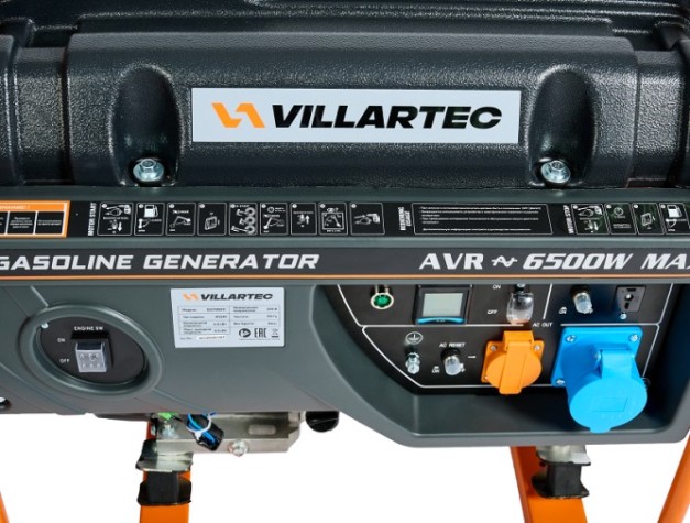 Генератор бензиновый VILLARTEC GG7300C Генератор бензиновый VILLARTEC GG7300C