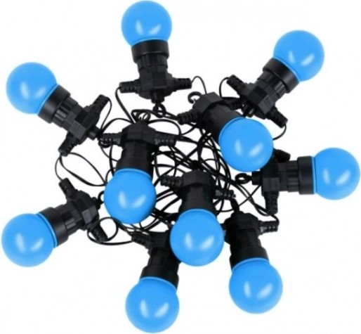 Гирлянда GAUSS HL063 светодиодная, 10 ламп, 7,7 м, ip44, синий