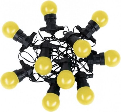 Гирлянда GAUSS HL065 светодиодная ip44 10 ламп, 7,7 м. желтая [HL065]