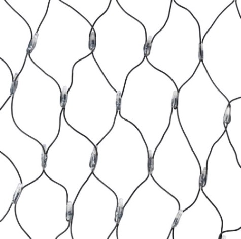 Гирлянда Neon-Night 215-023 СЕТЬ 2х1,5м, черный ПВХ, 288 LED КРАСНЫЕ/СИНИЕ