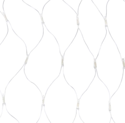 Гирлянда Neon-Night 215-046 СЕТЬ 2х1,5м, прозрачный ПВХ, 288 LED ТЕПЛЫЙ БЕЛЫЙ
